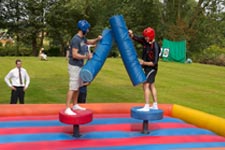 Gladiator joust scout camp activity