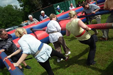 Human Table Football is great for scout camps