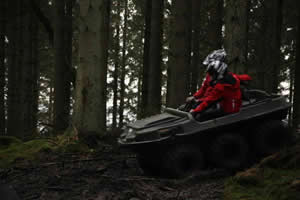 Argocat in the Woods at a Winter scout camp